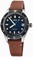 Oris Automatic Divers Sixty-Five Date Brown Leather Watch# 0173377474055-0751745 (Men Watch)