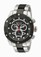 Invicta Black Dial Chronograph Luminous Screw-down-crown Water-resistant Watch #0329 (Men Watch)