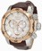 Invicta Silver-tone Dial 18kt. Gold Plated Stainless Steel Watch #0359BBB (Men Watch)