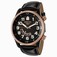 Invicta Specialty Quartz Analog Date Black Leather Watch # 0385 (Men Watch)