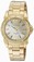 Invicta White Mother Of Pearl Dial 18k Gold Plated Watch #0460 (Women Watch)