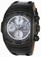Invicta Lupah Automatic Chronograph Day Date Black Leather Watch # 0513 (Men Watch)