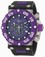Invicta Purple And Black Quartz Watch #10042 (Men Watch)