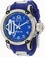 Invicta Russian Diver Quartz Blue Dial GMT Blue Polyurethane Watch # 10208 (Men Watch)