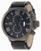 Invicta Corduba Black Dial Chronograph Date Black Leather Watch # 10772 (Men Watch)