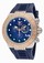 Invicta Subaqua Quartz Chronograph Date Blue Silicone Watch # 10861 (Men Watch)