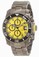 Invicta Yellow Dial Stainless Steel Band Watch #11226 (Men Watch)