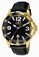 Invicta Specialty Quartz Analog Date Black Leather Watch # 12123 (Men Watch)