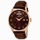 Invicta Black Dial Fixed Rose Gold-tone Band Watch #12247 (Men Watch)