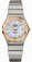 Omega 27mm Constellation Automatic Brushed Chronometer White Mother Of Pearl Dial Yellow Gold Case, Diamonds On Hour Indices With Yellow Gold And Stainless Steel Bracelet Watch #123.20.27.20.55.002 (Women Watch)
