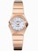 Omega 24mm Constellation Polished Quartz White Mother Of Pearl Dial Rose Gold Case, Diamonds With Rose Gold Bracelet Watch #123.55.24.60.55.005 (Women Watch)