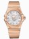 Omega 35mm Automatic Chronometer Silver Dial Rose Gold Case, Diamonds With Rose Gold Bracelet Watch #123.55.35.20.52.003 (Men Watch)