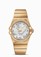 Omega 38mm Automatic Chronometer Silver Dial Yellow Gold Case, Diamonds With Yellow Gold Bracelet Watch #123.55.38.21.52.002 (Men Watch)