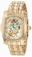 Invicta Gold Dial Stainless Steel Band Watch #1241 (Women Watch)