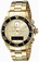 Invicta Gold-tone Dial 18k Gold Plated Stainless Steel Watch #12472 (Men Watch)