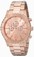 Invicta Pink Dial Stainless Steel Band Watch #1271 (Men Watch)