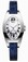 Chopard Quartz 18kt White Gold White Dial Crocodile Blue Leather Band Watch #127228-1001 (Women Watch)