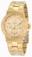 Invicta Gold Dial Gold Plated Watch #1276 (Men Watch)