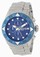Invicta Blue Dial Stainless Steel Band Watch #13102 (Men Watch)