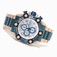 Invicta Platinum Mother Of Pearl Dial Blue Ip Stainless Steel Band Watch #13770 (Men Watch)