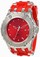 Invicta Red Dial Chronograph Luminous Stop-watch Watch #1395 (Men Watch)