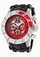Invicta Pro Diver Quartz Chronograph Date Red Dial Black Polyurethane Watch # 14028 (Men Watch)