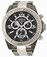 Invicta Black Dial Uni-directional Rotating Stainless Steel Band Watch #14053 (Men Watch)