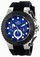 Invicta Pro Diver Blue Dial Chronograph Date Black Silicone Watch # 14090 (Men Watch)