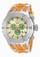 Invicta Reserve Quartz Chronograph Date Orange Polyurethane Watch # 14170 (Women Watch)