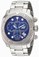 Invicta Blue Dial Stainless Steel Band Watch #14644 (Men Watch)