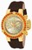 Invicta Swiss Made Ronda 5040.D Quartz Chronograph Champagne Watch #14764 (Women Watch)
