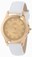 Invicta Angel Quartz Analog Gold Dial Leather Interchangeable Strap Set Watch # 14805 (Women Watch)