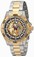 Invicta Gold Dial Stainless Steel Band Watch #15229 (Men Watch)