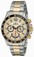Invicta Gold Dial Stainless Steel Band Watch #15613 (Men Watch)