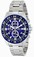 Invicta Blue Dial Stainless Steel Band Watch #16025 (Men Watch)
