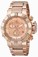 Invicta Rose Gold Dial Stainless Steel Band Watch #16698 (Women Watch)