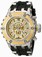 Invicta Subaqua Quartz Chronograph Date Black Rubber Watch # 16830 (Men Watch)