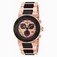 Invicta Rose Dial Uni-directional Rotating Black Rubber Covered Band Watch #16864 (Men Watch)