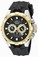 Invicta Black Dial Chronograph Date Black Silicone Watch # 16919 (Men Watch)