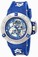 Invicta Mechanical Hand Wind Analog Blue Silicone Watch # 17135 (Women Watch)