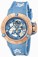 Invicta Blue Skeleton Automatic Watch #17142 (Women Watch)