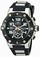 Invicta Black Dial Ion Plated Stainless Steel Watch #17202 (Men Watch)