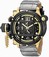 Invicta Russian Diver Quartz Chronograph Day Date Grey Leather Watch # 17329 (Men Watch)