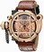 Invicta Russian Diver Quartz Chronograph Day Date Brown Leather Watch # 17331 (Men Watch)