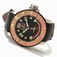 Invicta Black Dial Leather Watch #1736 (Men Watch)