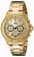 Invicta Gold Dial Stainless Steel Band Watch #17366 (Men Watch)