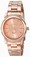 Invicta Rose-tone Dial 18k Gold Plated Stainless Steel Watch #17421 (Women Watch)