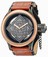 Invicta Russian Diver Quartz Analog Brown Leather Watch # 17650 (Men Watch)