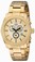 Invicta Gold Dial Stainless Steel Band Watch #17744 (Men Watch)