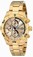 Invicta Gold Dial Stainless Steel Band Watch #17750 (Men Watch)